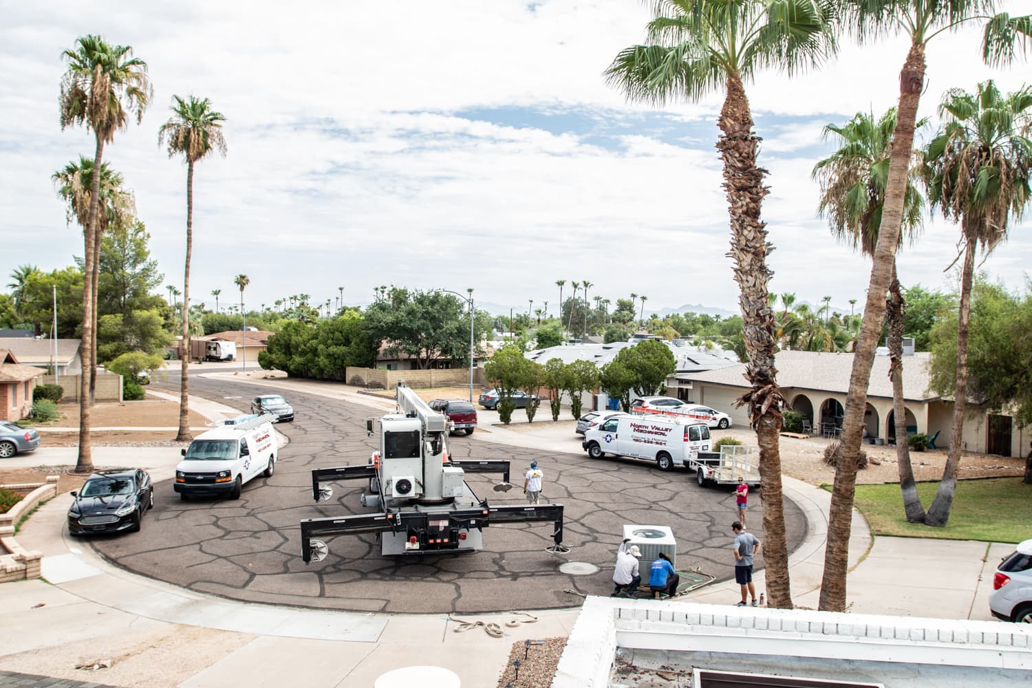 Commercial rooftop package unit install — Clausen project