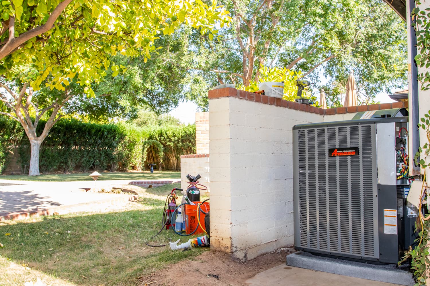NVM service truck at a Cave Creek install