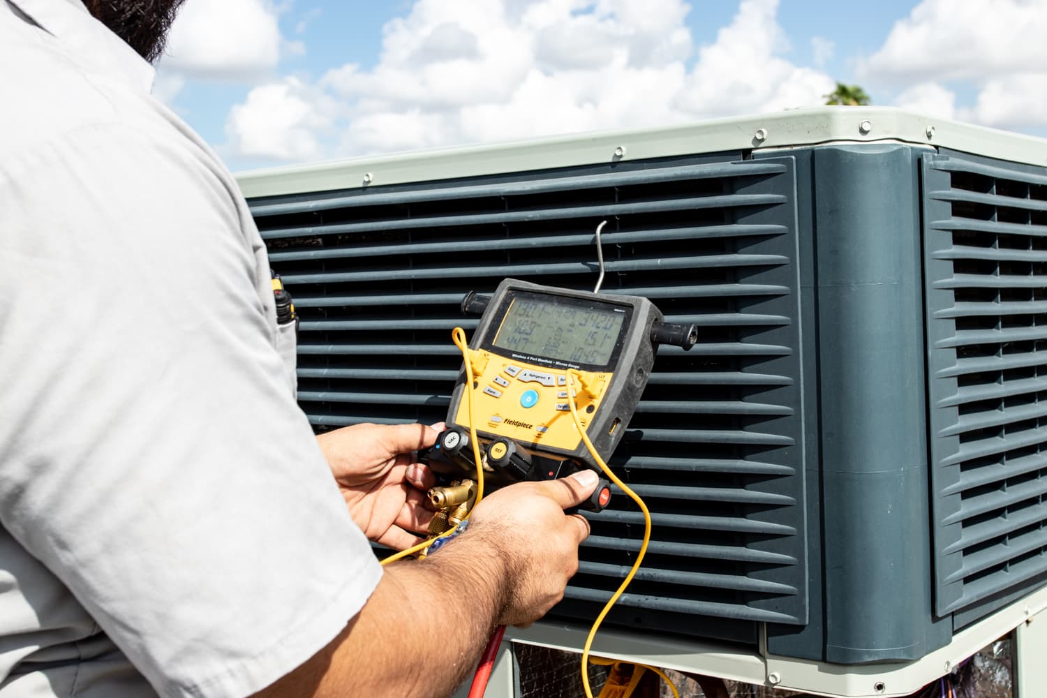 Indoor air quality work in a Phoenix attic